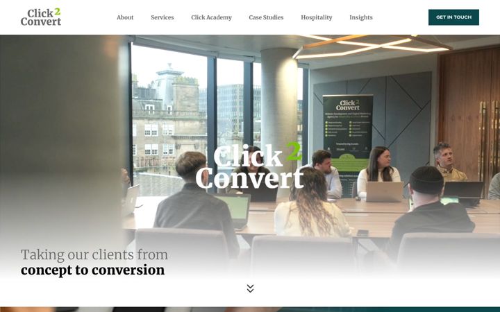 Screenshot of click2convert.com