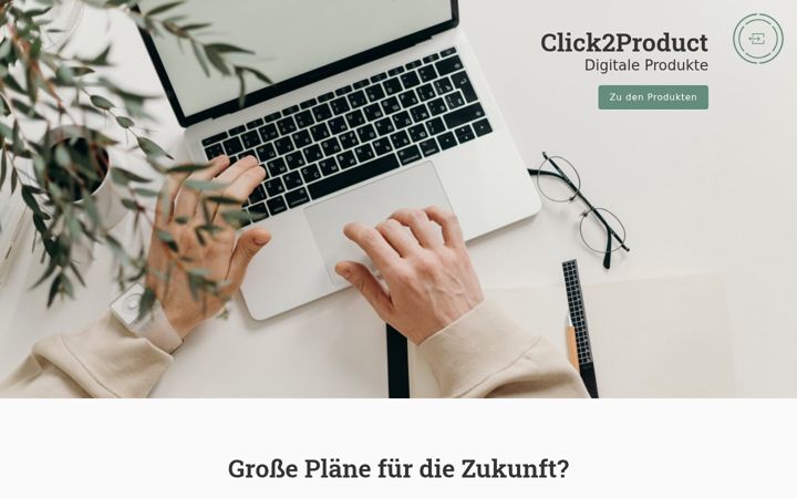 Screenshot of click2product.de