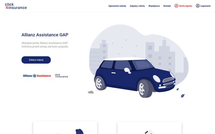 Екранна снимка на click4insurance.pl