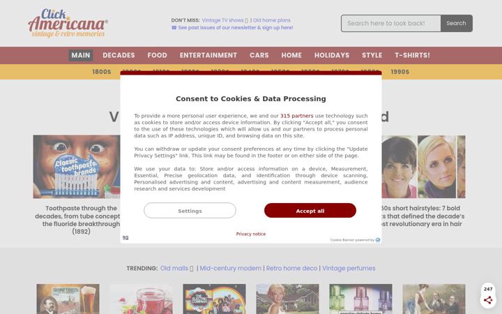 Screenshot of clickamericana.com