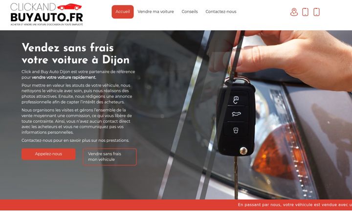 Snímek obrazovky clickandbuyauto-dijon.fr