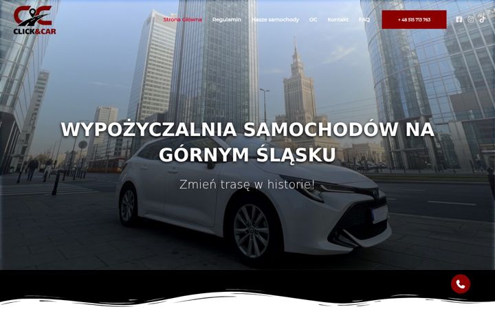 Screenshot of clickandcar.pl