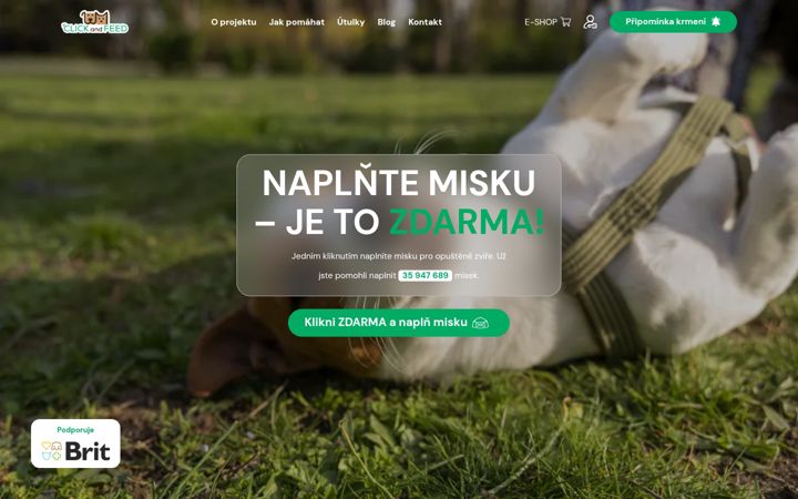 Skjámynd af clickandfeed.cz