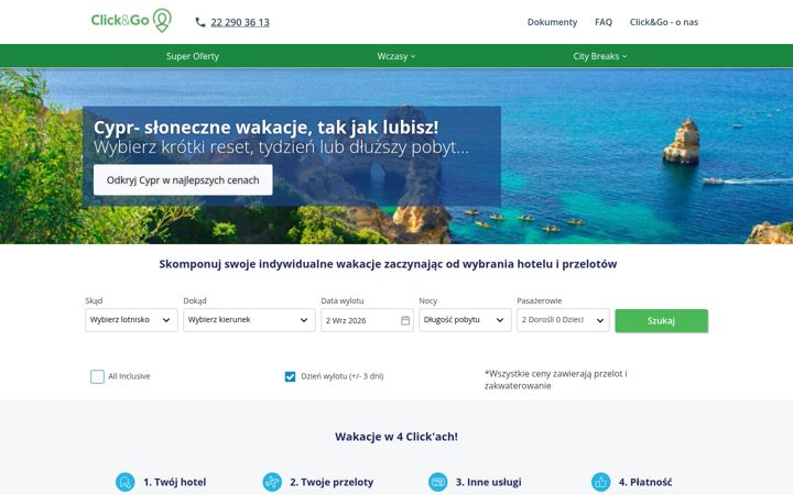 Screenshot of clickandgo.pl