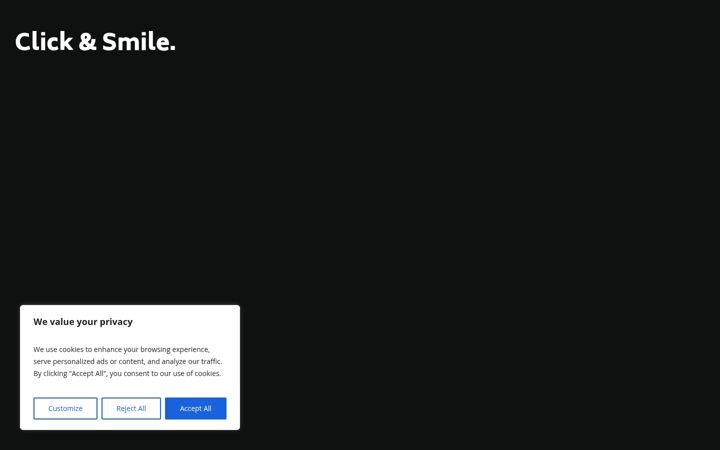 Screenshot of clickandsmile-liege.com