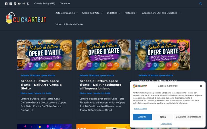 Screenshot of clickarte.it