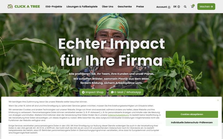 Zrzut ekranu clickatree.com