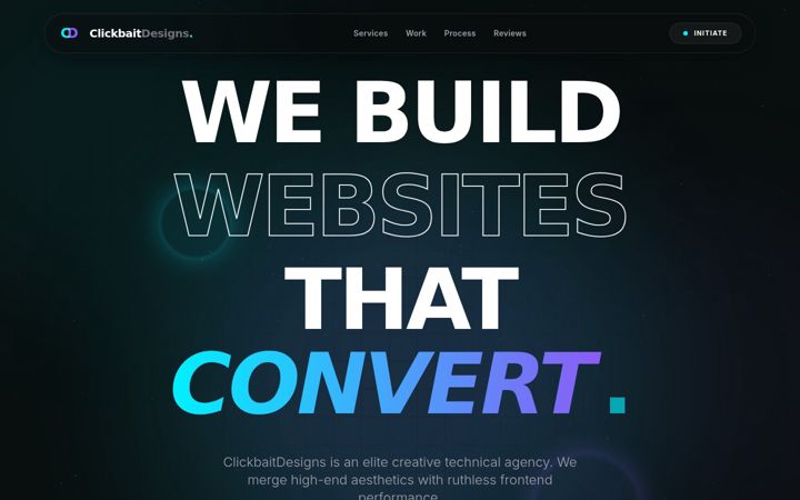 Screenshot of clickbaitdesigns.com