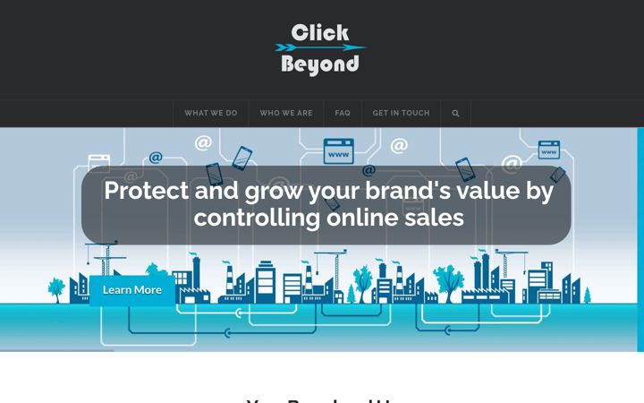 Screenshot of clickbeyond.co.uk