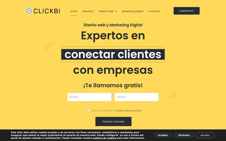 Screenshot of clickbi.es