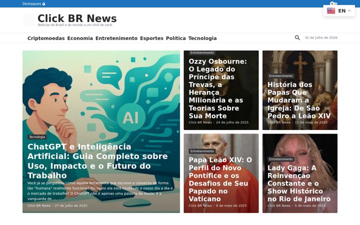 Screenshot of clickbrnews.com.br