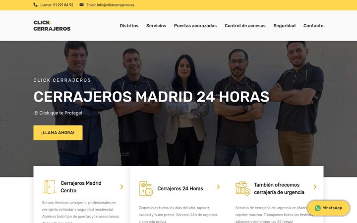 Ekrano kopija clickcerrajeros.es