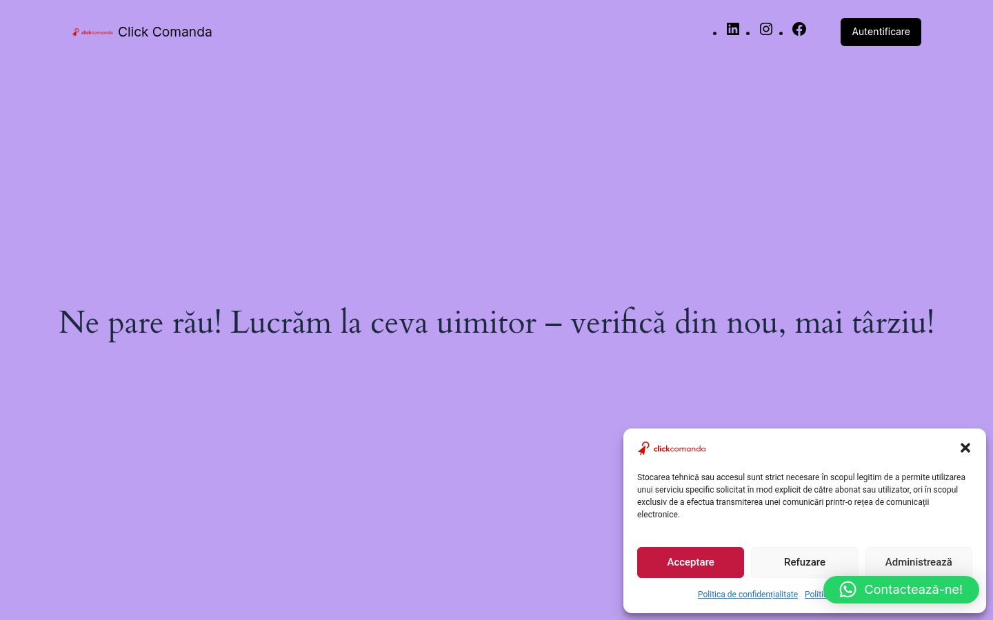 Captura de pantalla del banner de consentimiento mostrado antes de cualquier interacción
