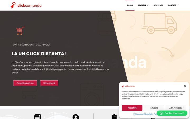 Snimka zaslona za clickcomanda.ro