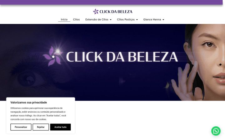 Screenshot of clickdabeleza.com.br