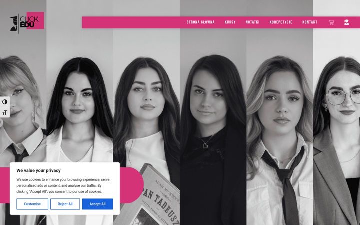 Screenshot ta' clickedu.pl