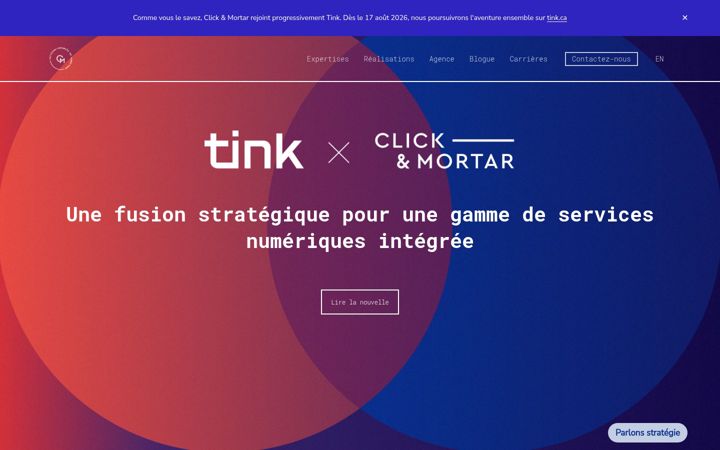 Screenshot of clicketmortar.com
