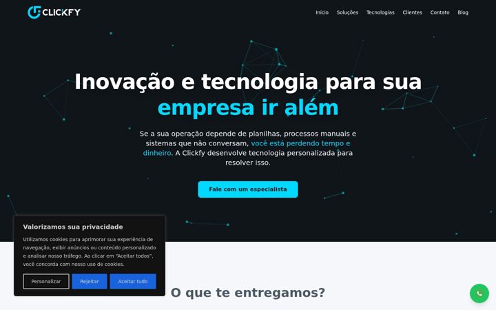 Screenshot of clickfy.com.br