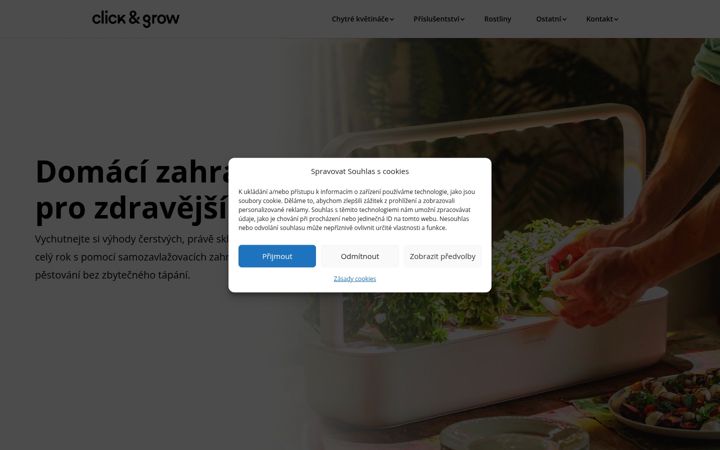 Skjámynd af clickgrow.cz