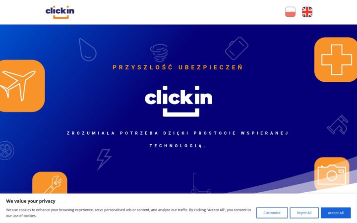 Screenshot of clickin.com.pl
