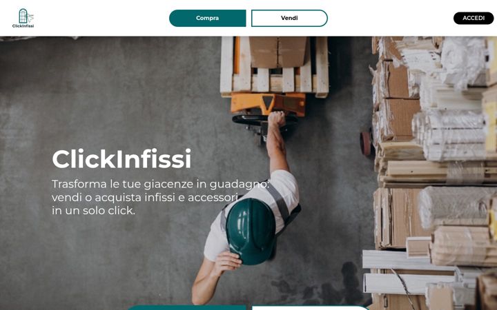 Screenshot of clickinfissi.it