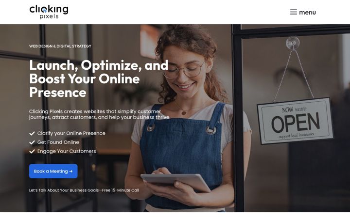 Skärmbild av clickingpixels.ca