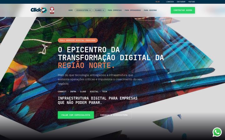 Screenshot of clickip.com.br