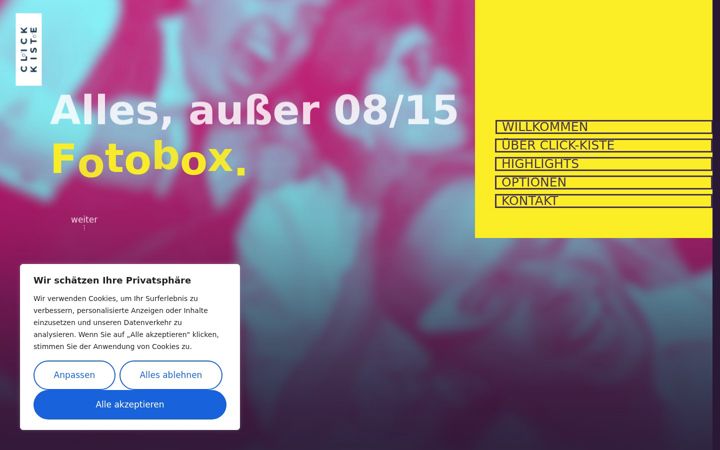 Screenshot of clickkiste.com