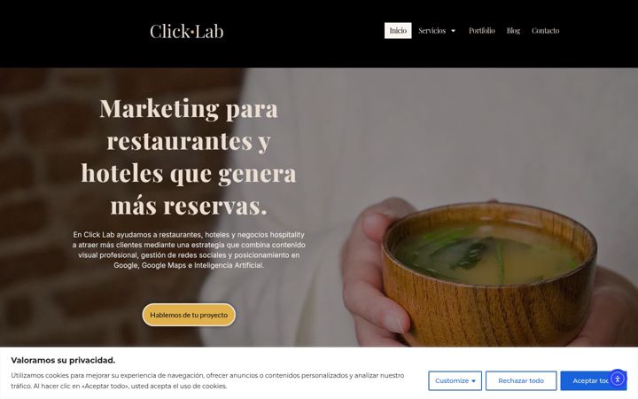 Screenshot of clicklab.es