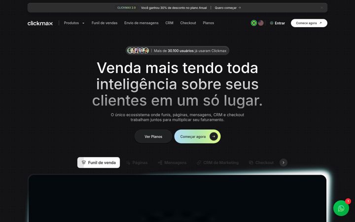 Snímek obrazovky clickmax.io
