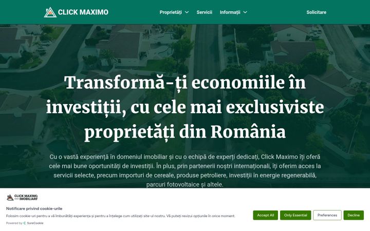 Snimka zaslona za clickmaximo.ro
