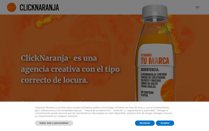 Screenshot of clicknaranja.com