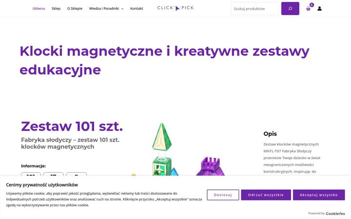 Screenshot ta' clicknpick.pl