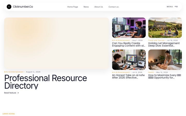 Screenshot of clicknumber.co.uk