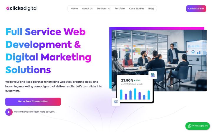Screenshot of clickodigital.com