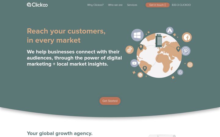 Screenshot of clickoousa.com