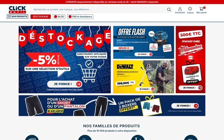 Screenshot of clickoutil.com