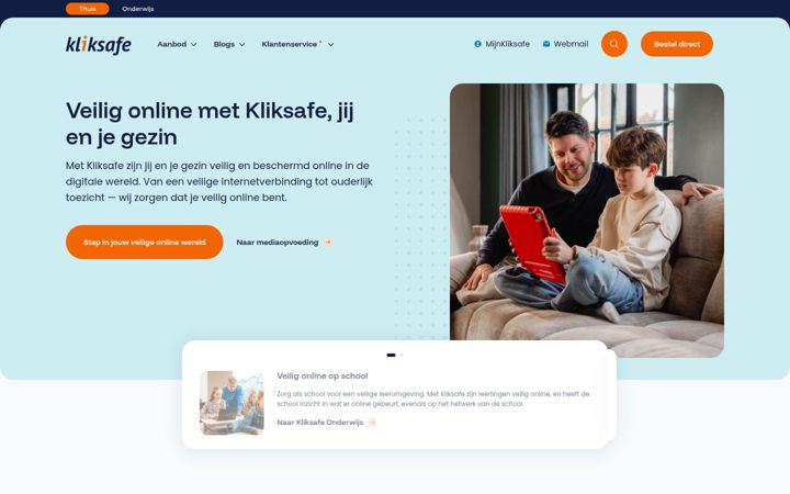 Screenshot of clicksafe.nl