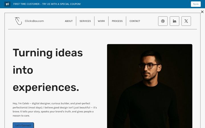 Screenshot of clicksbox.com