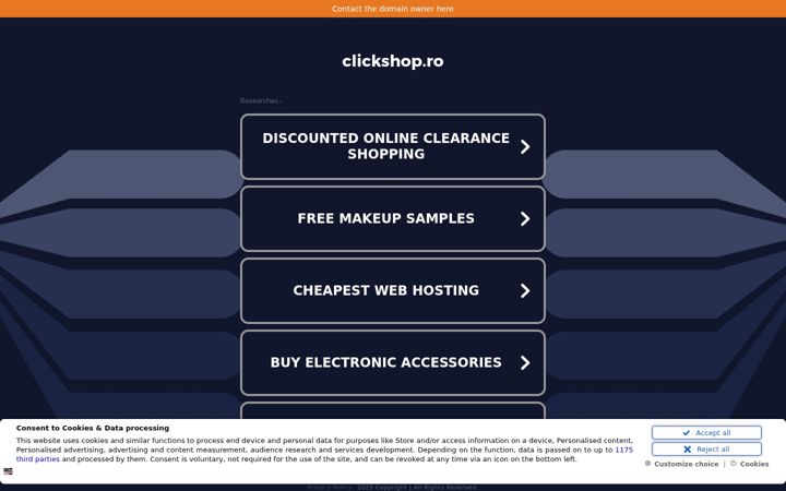 Snimka zaslona za clickshop.ro