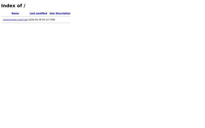 Screenshot of clicksnmore.com