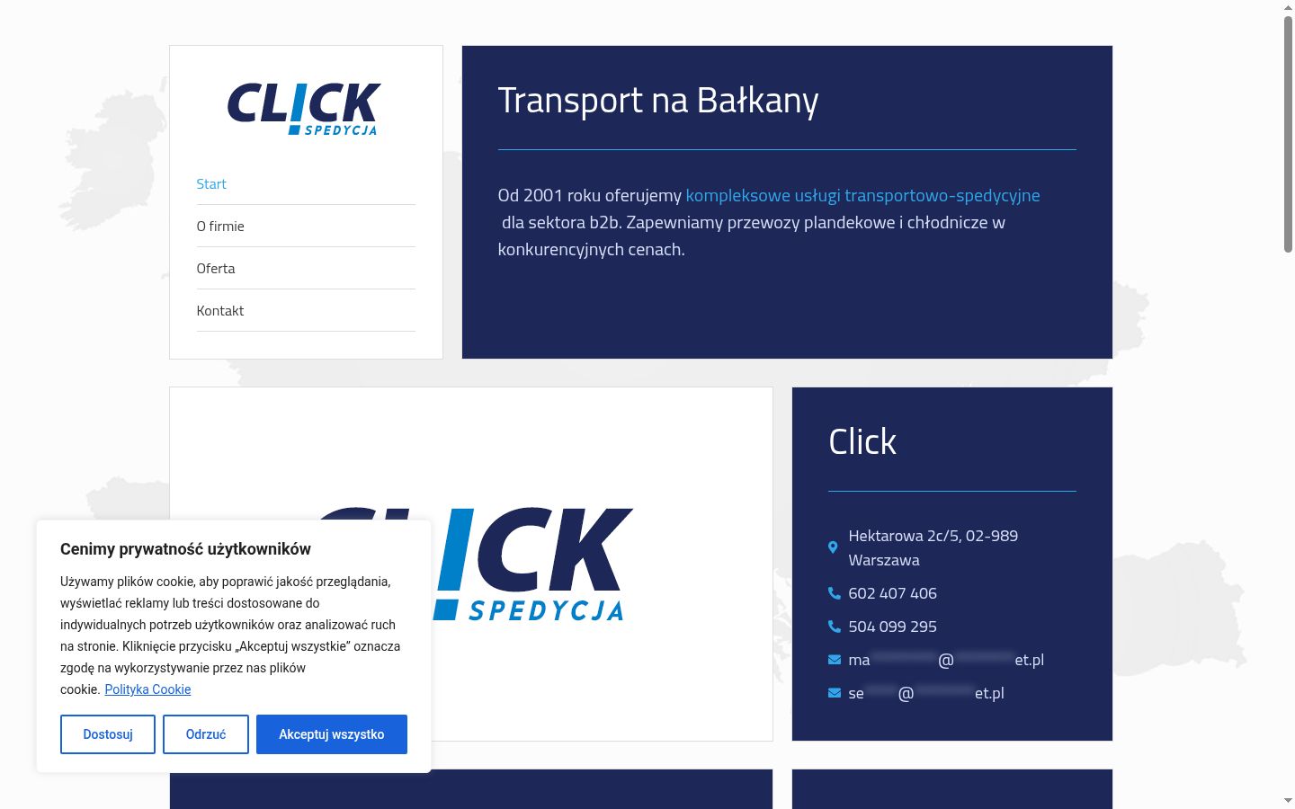 Ekrānuzņēmums ar piekrišanas baneri, kas tika rādīts pirms jebkādas mijiedarbības