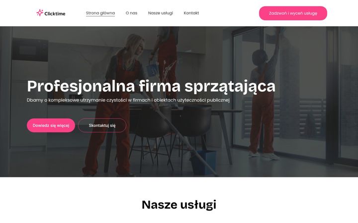 Screenshot of clicktime.pl