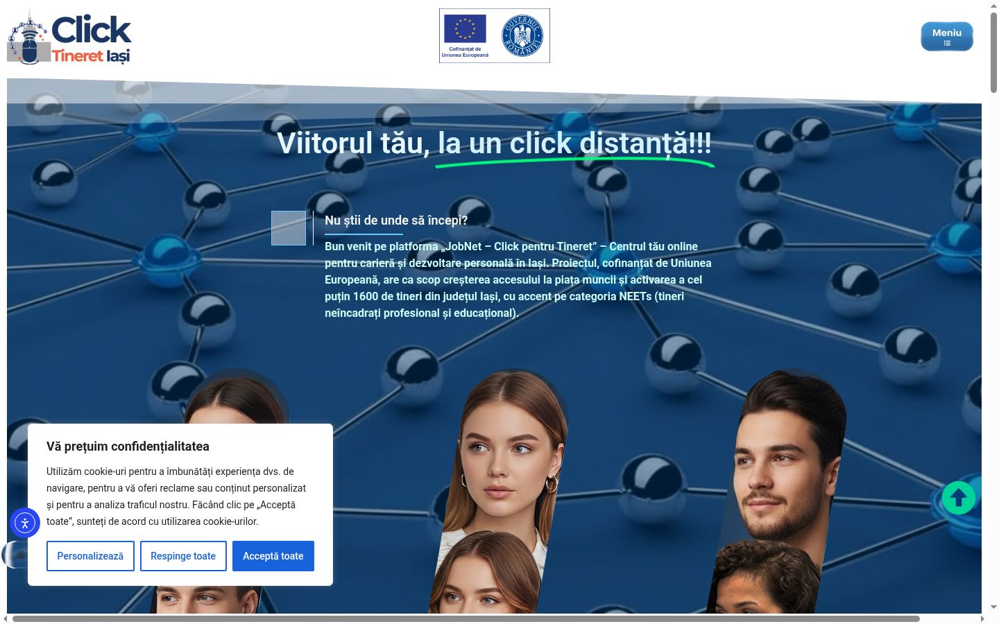 Screenshot van de toestemmingsbanner zoals getoond vóór enige interactie