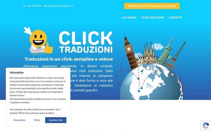Screenshot of clicktraduzioni.it