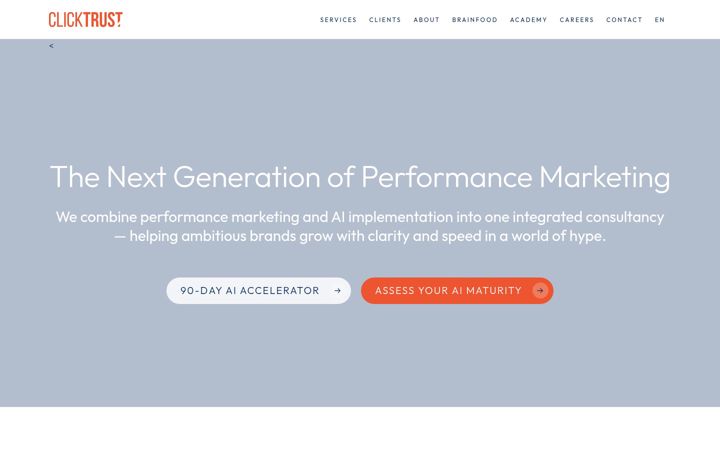 Screenshot of clicktrust-marketing.be