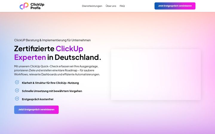 Screenshot of clickupprofis.de