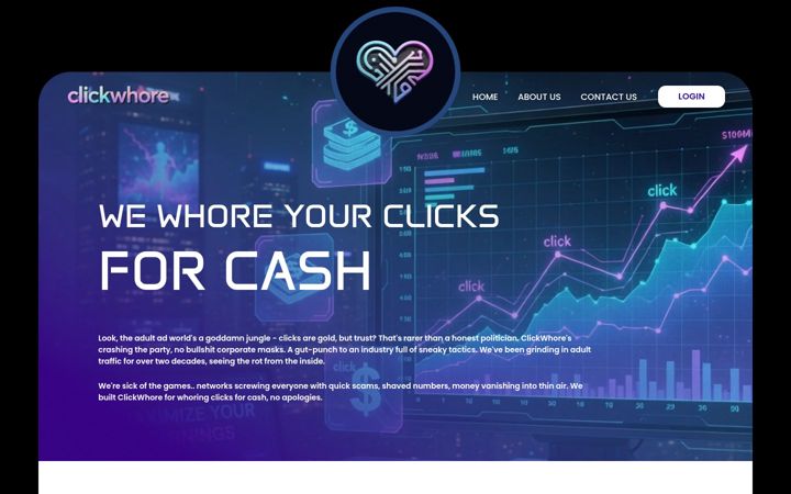 Screenshot of clickwhore.com