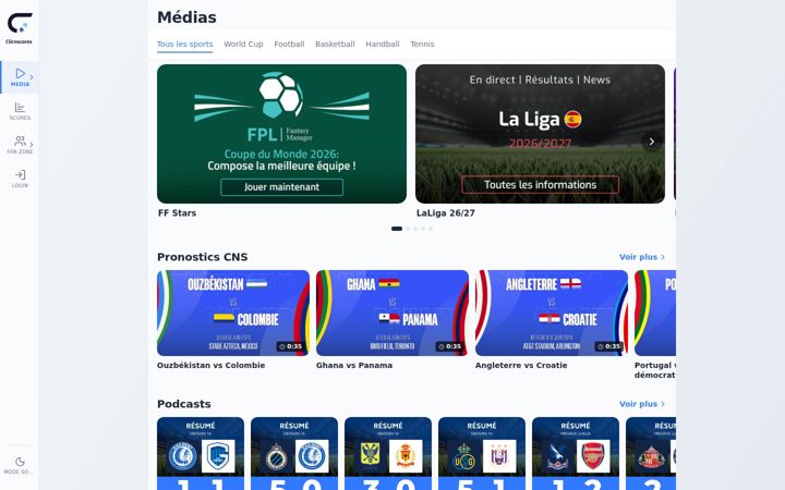 Screenshot of clicnscores-bj.com