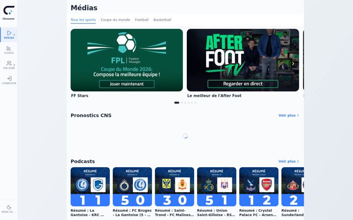 Screenshot of clicnscores-cd.com